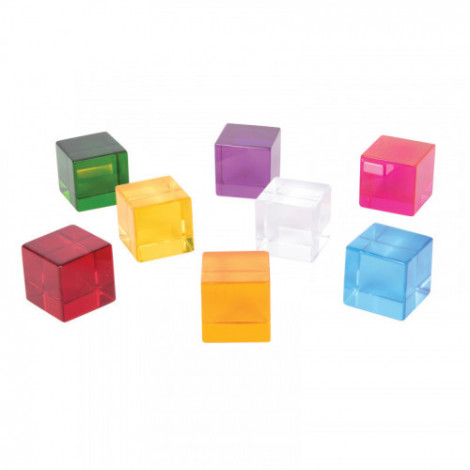 TickiT® Perception Cubes - Set of 8 - Assorted Colors -...