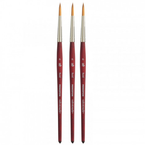 Princeton Velvetouch Round Brush, Synthetic Bristles,...